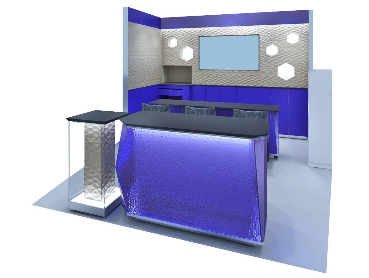 化粧品売り場の内装の意匠登録