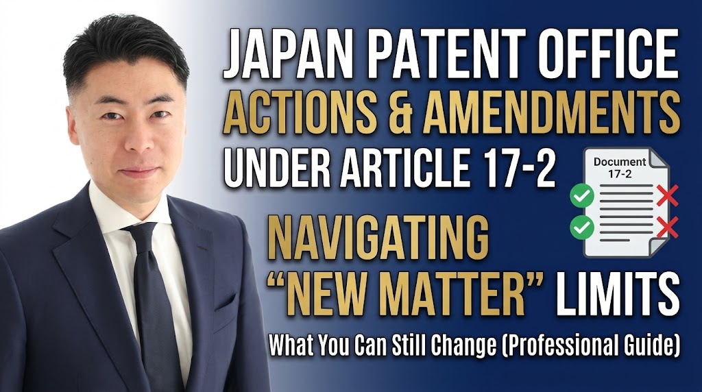 New Matter and “Final” Office Actions in Japan: Amendment Limits Under Article 17-2 — What You Can Still Change