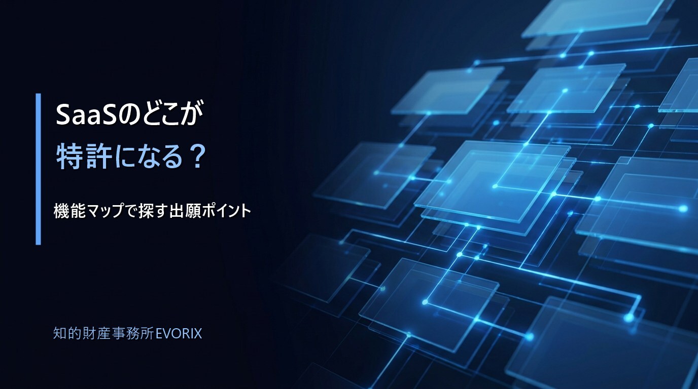 SaaSのどこが特許になる？機能マップ診断