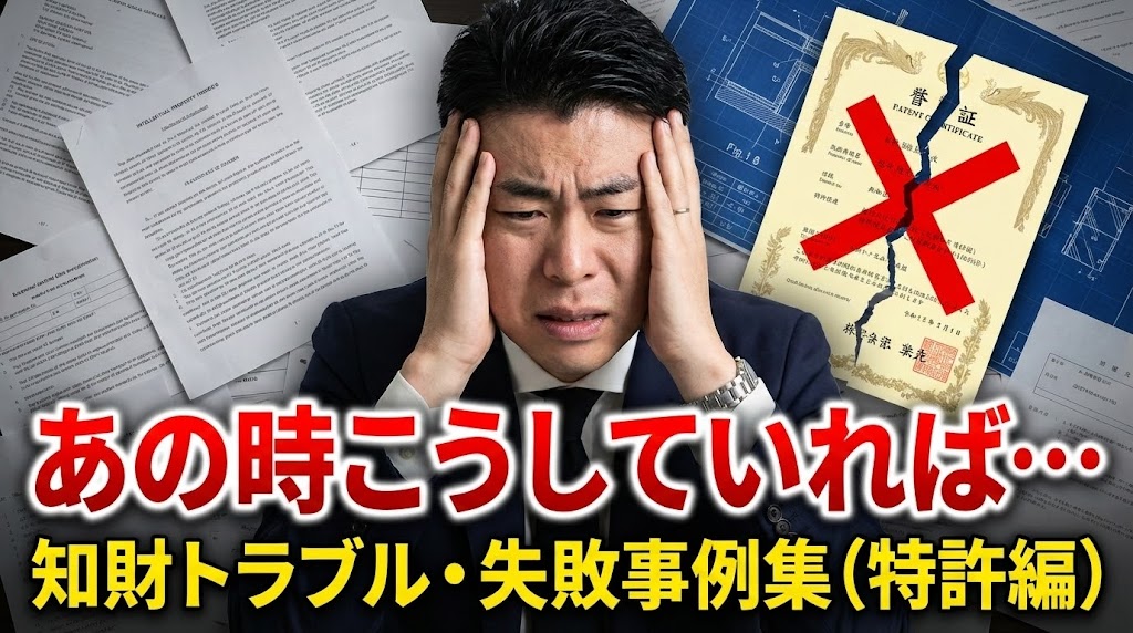 「あの時こうしていれば…」知財トラブル・失敗事例集（特許編）
